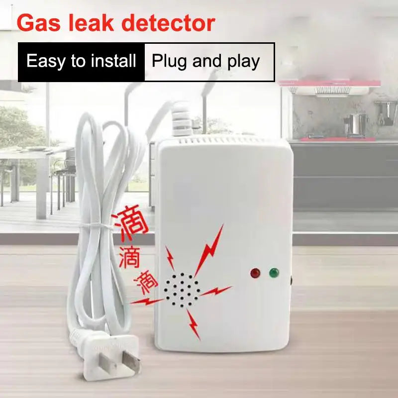 Wall Mounted Gas Detector & Leak Alarm – Propane & Methane Gas Leak Detector Qme