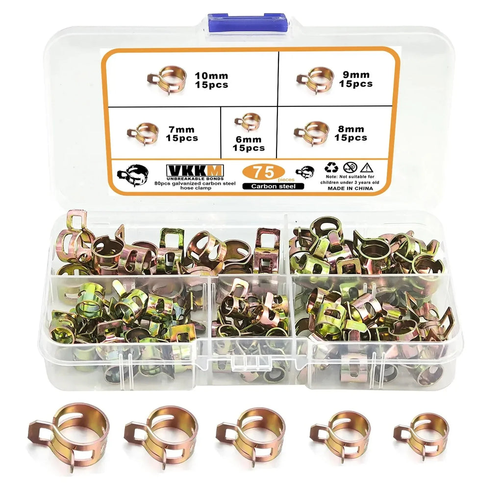 Manganese Steel Spring Hose Clamp Kit | Low Pressure Air Fastener Spring Hose Clamp Kit Qme Default Title