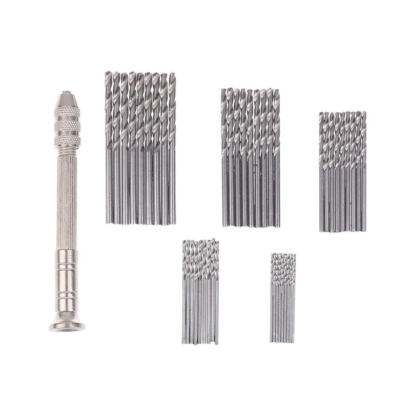 Precision Pin Vise Hand Drill with Twist Bits – Hobby DIY Pin Vise Hand Drill Qme