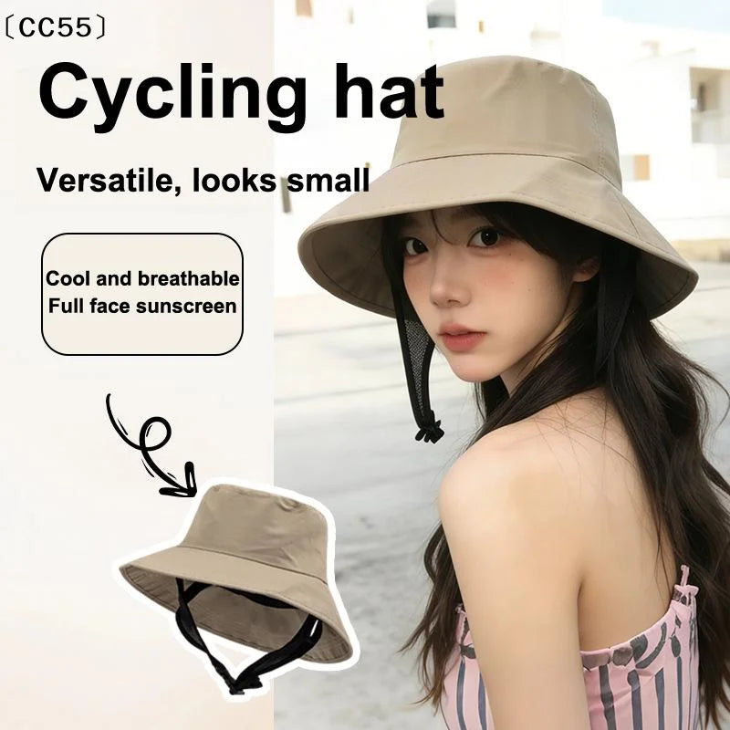 Wide Brim UV Sun Hat – Windproof, Adjustable, Unisex Outdoor Cap Wide Brim Sun Hat Qst