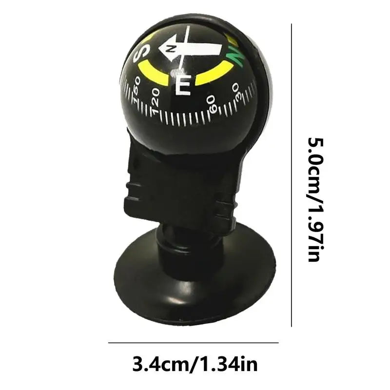 Car Dashboard Ball Compass – Adjustable Auto Navigation Tool Dashboard Compass Qst