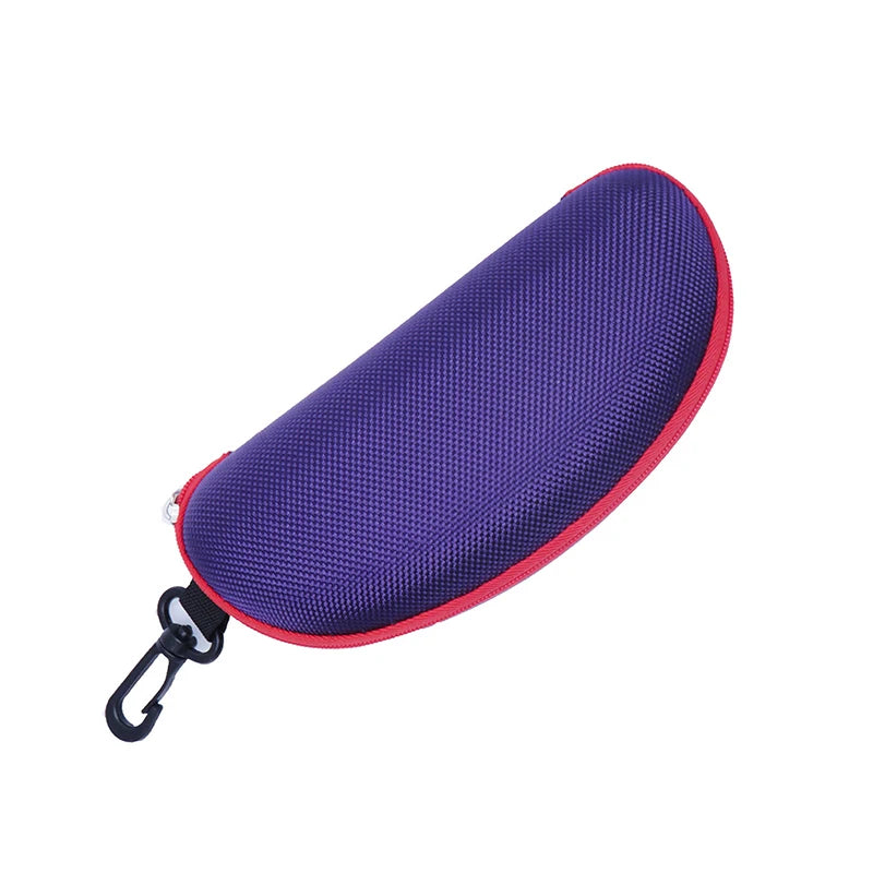 EVA Hard Glasses Case with Carabiner Hook | Colorful Zipper Eyeglasses Case Qst A3