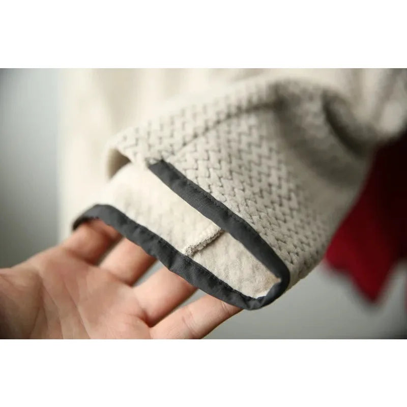Wave Texture Outdoor Training Sweatshirt – Men & Women Training Sweatshirt Qme