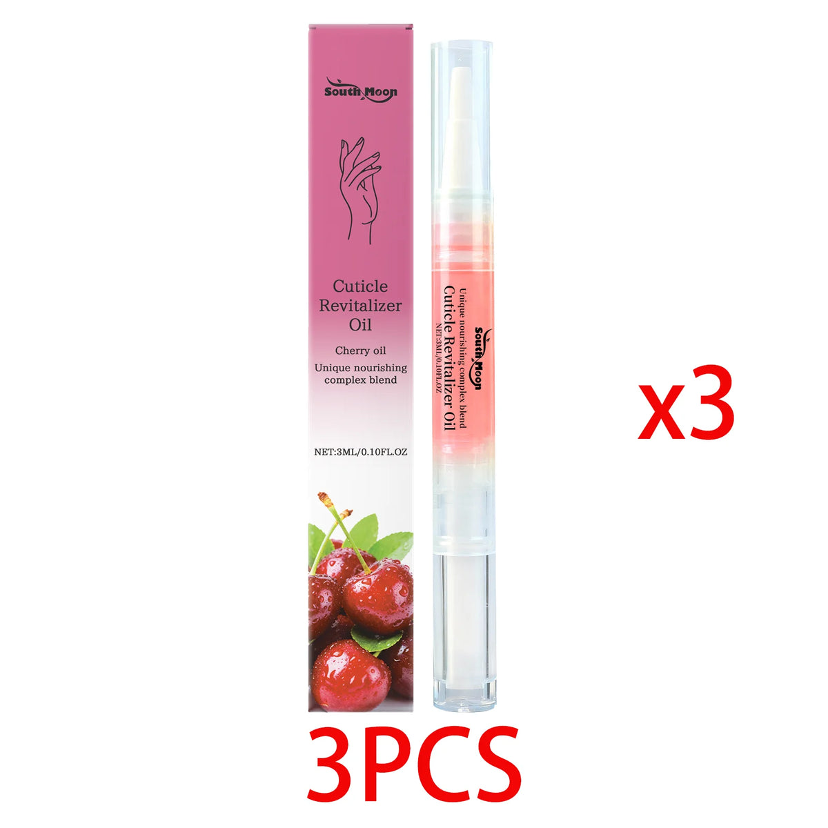 Cherry Cuticle Oil Pen – Nail Nourishment & Strengthening Treatment Cuticle Oil Pen Qst 3 PCS