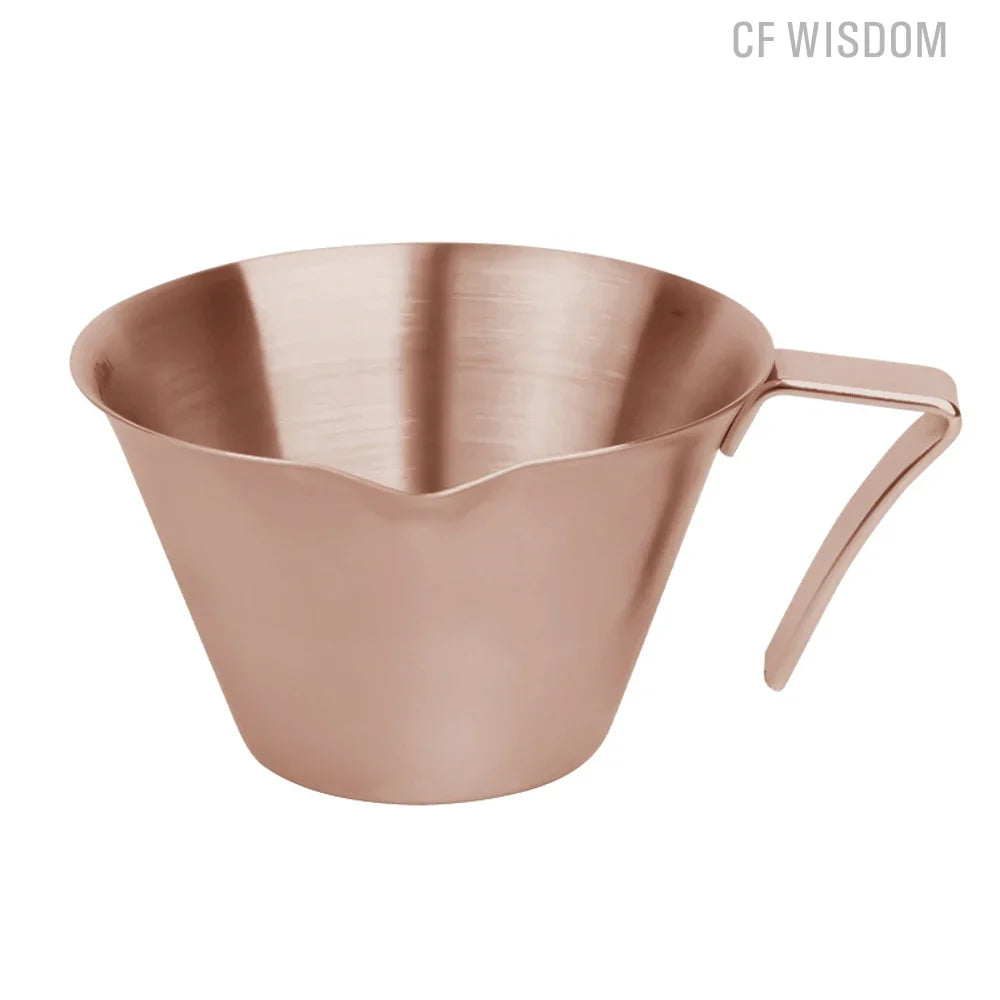 CFWISDOM Stainless Steel Espresso Measuring Cup with Scale Espresso Measuring Cup Qme