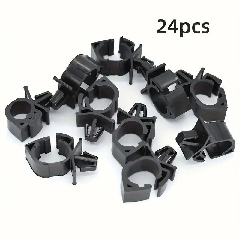 Black Plastic Automotive Wire Harness Fasteners & Clamps Wire Harness Clamps Qme 10pcs