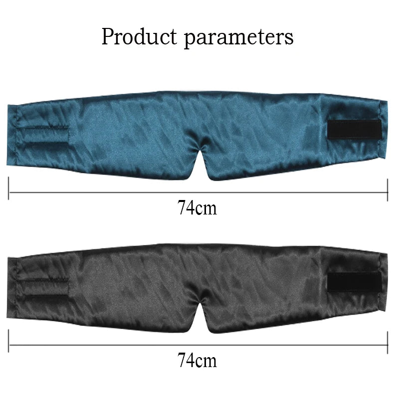3D Sleep Mask – Satin Light-Blocking Eye Cover for Travel Sleep Eye Mask Qst
