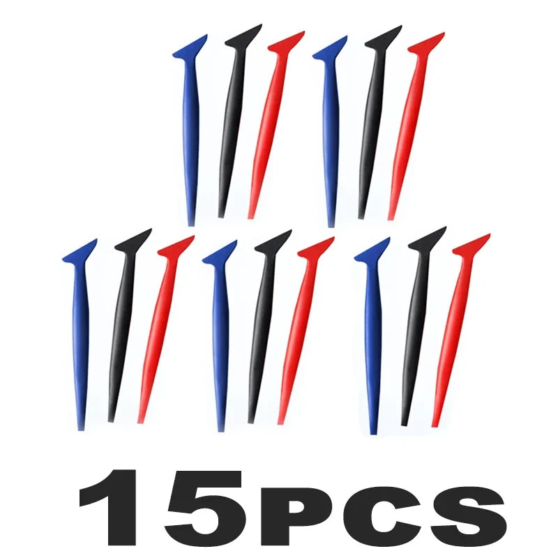 Car Micro Squeegee Set – Vinyl Wrap & Tint Slot Tool Auto Vinyl Wrap Tool Qme 5Sets(15PCS)