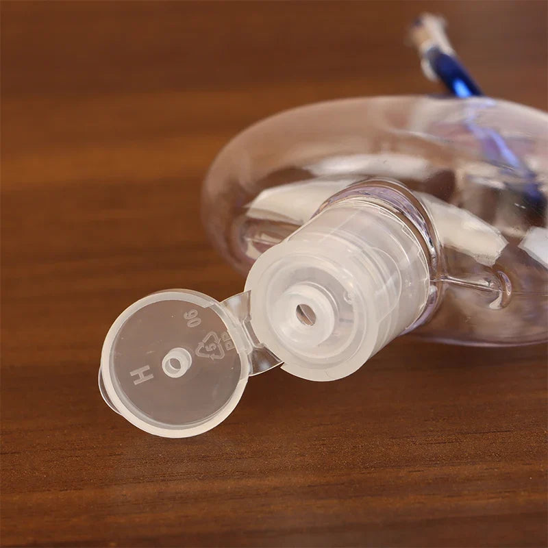 Travel Bottles Carabiner Hook Flip Cap – Lotion & Perfume Travel Bottle Set Qme