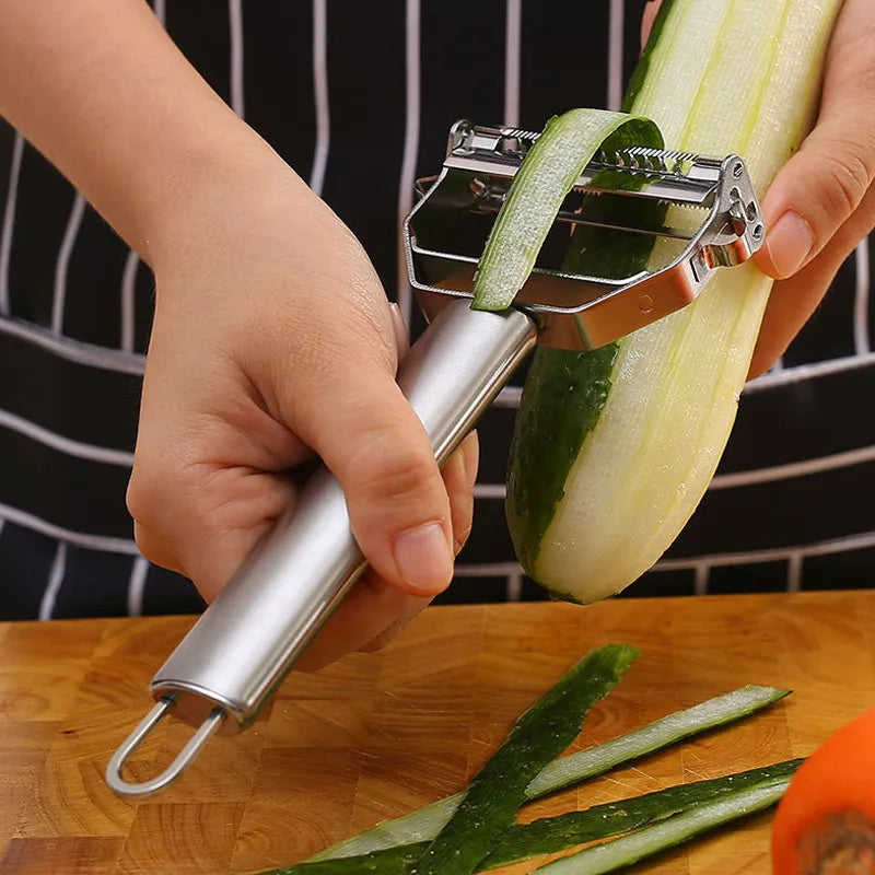 Double-Head Stainless Steel Vegetable & Fruit Peeler Vegetable Peeler Qme