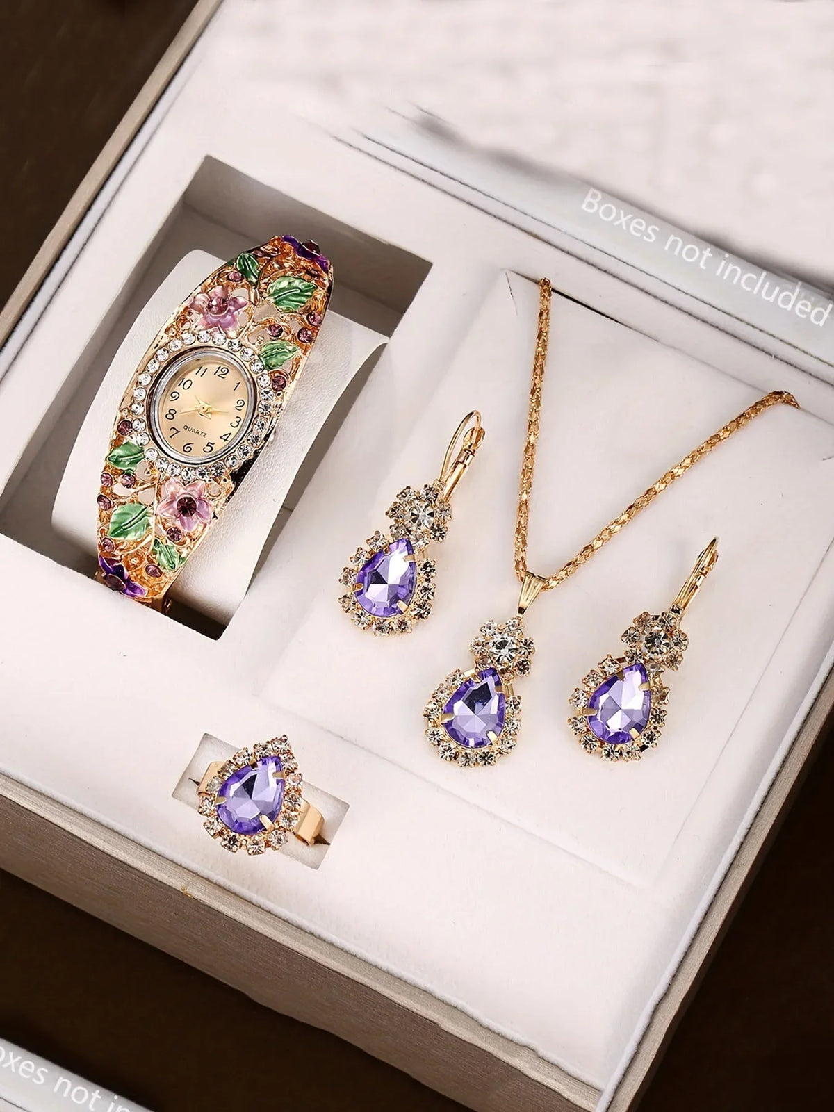 Cloisonné Retro Palace Floral Women's Watch | Elegant Brocade Fashion Watch Qme