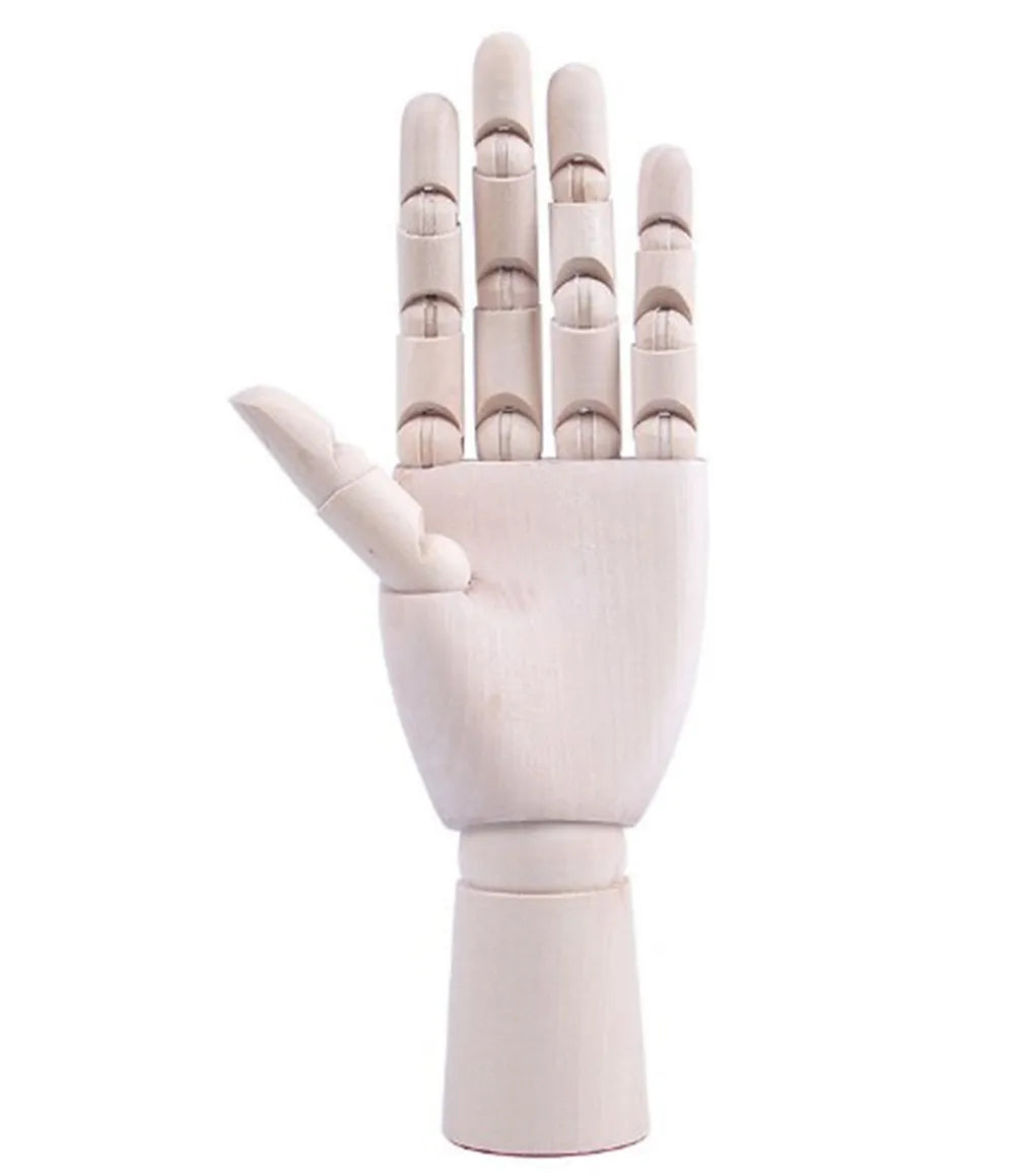 Wooden Hand Mannequin Model – Movable Artist Drawing Aid Artist Drawing Mannequin Qst Wooden Hand