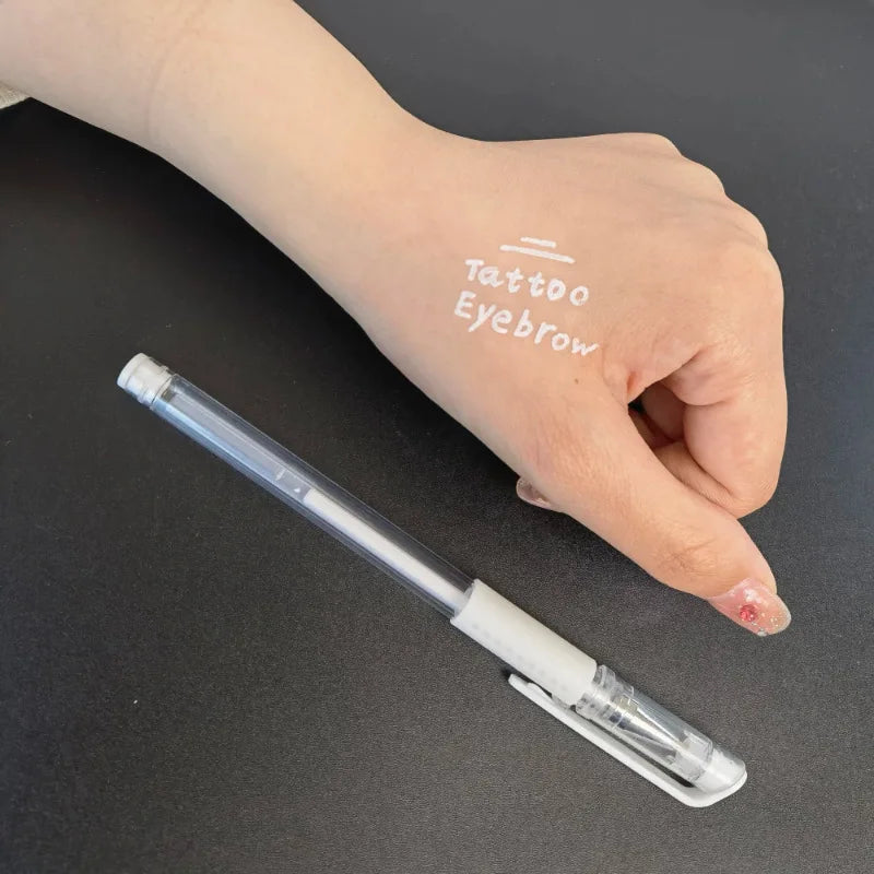 Waterproof Eyebrow Skin Marker Pen | Permanent Makeup Scribe Eyebrow Marker Pen Qme
