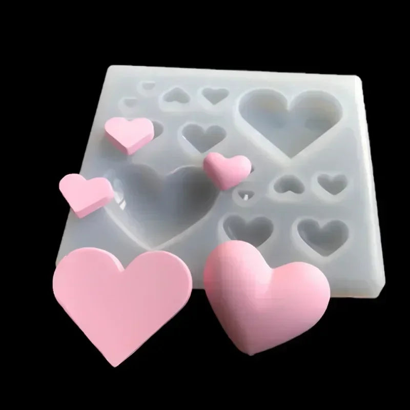Heart-Shaped Silicone Fondant Mold – Chocolate & Mousse Baking Silicone Baking Mold Qme