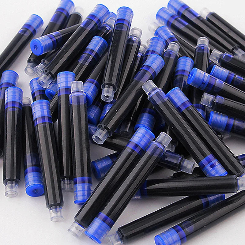 36-Pack Colourful Ink Sac Pen Refills – Black, Blue & Red Pen Ink Refills Qme