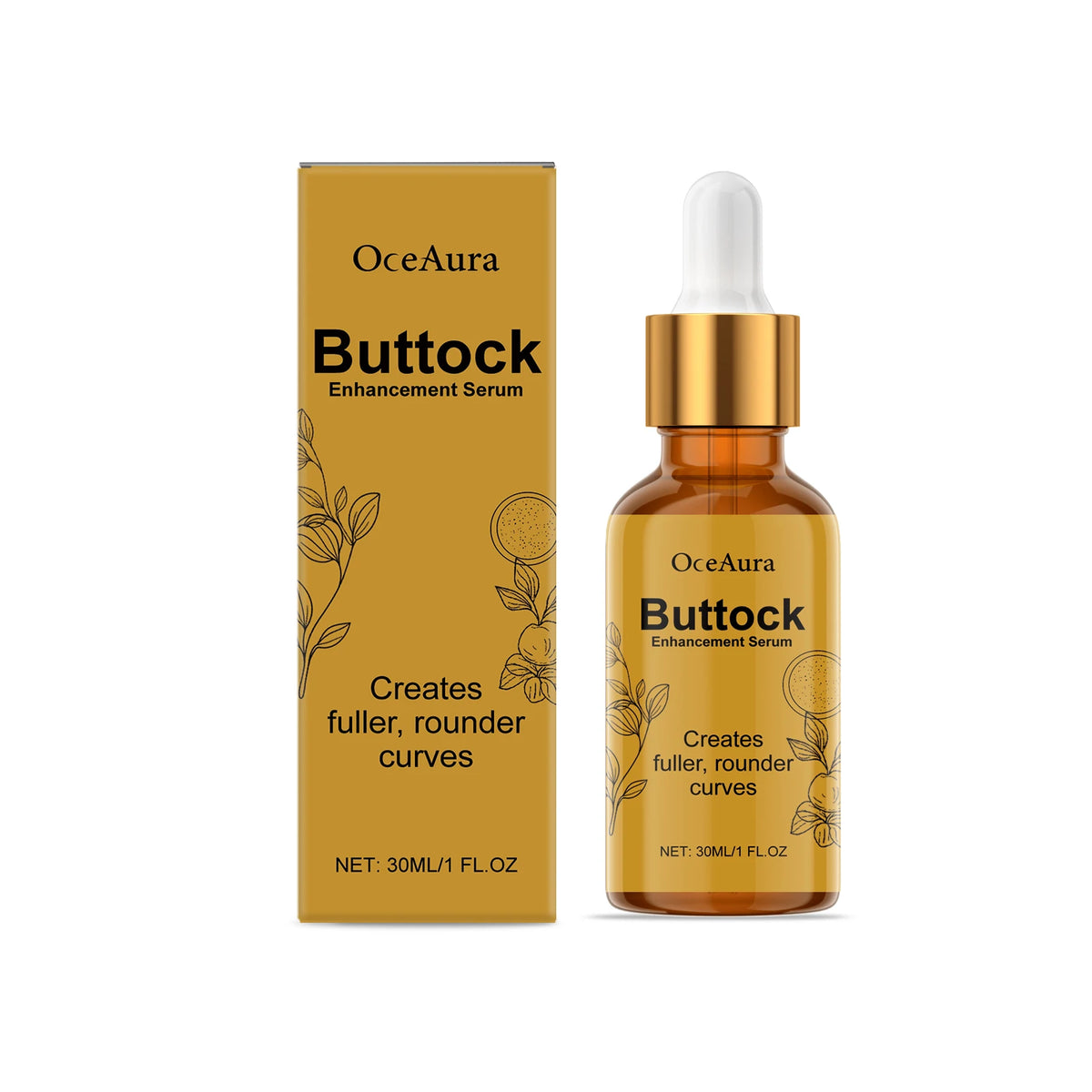 OceAura Hip & Thigh Firming Serum – Body Sculpting Care 30ml Body Firming Serum Qst 30ml Boxed