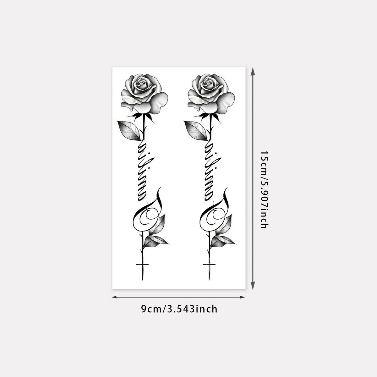 Minimalist Leaf Vine Temporary Tattoo Sticker – Waterproof Fine Line Temporary Tattoo Sticker Qme LA-662