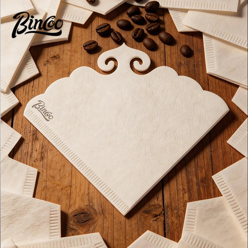 Bincoo V-Shape Pour Over Coffee Filter Papers – Large Size Coffee Filter Papers Qst