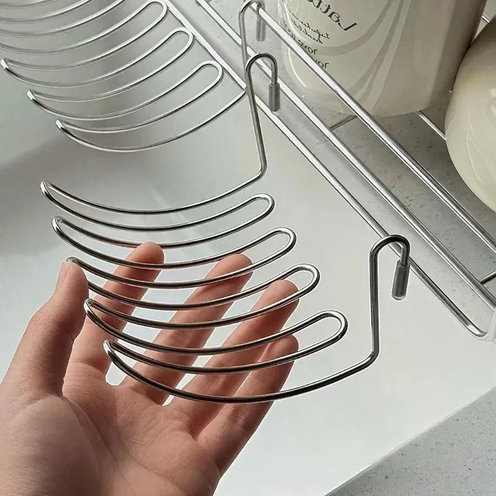 Retractable Stainless Steel Sink Hanging Basket | Drain Organizer Sink Hanging Basket Qme