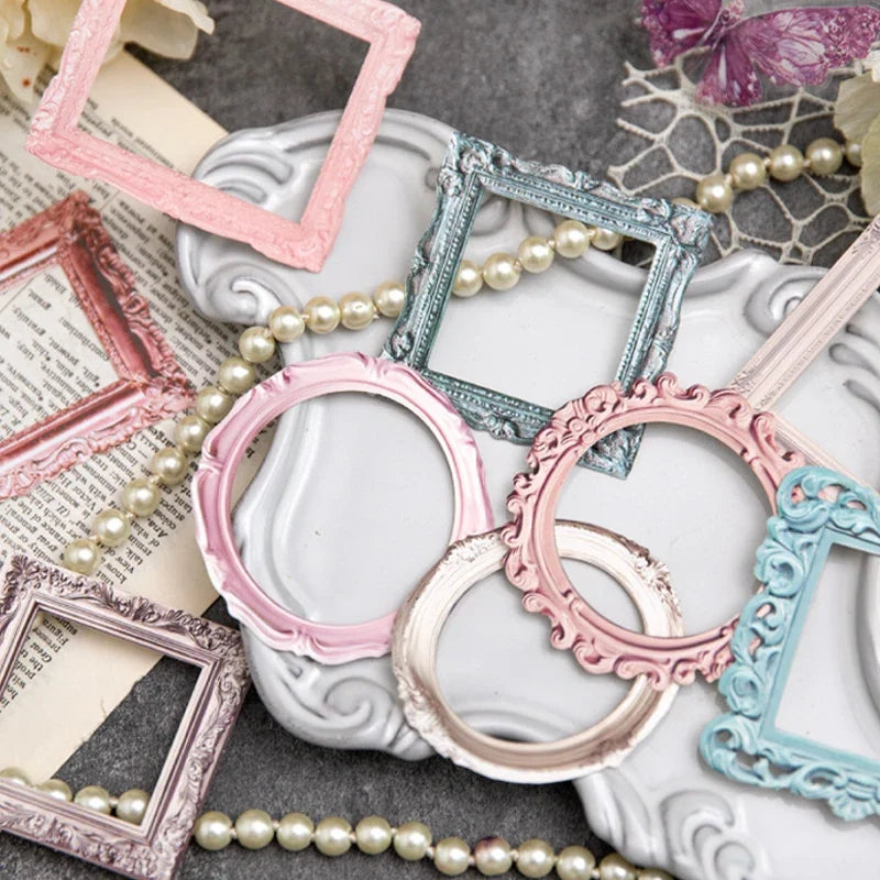 Window Frame Hollow Embossed Collage Cards – 10 Sheets Scrapbook Scrapbook Craft Cards Qme