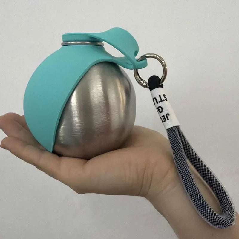 Foldable Pet Water Bottle with Cup Bowl for Dogs & Cats Pet Water Bottle Qme Blue