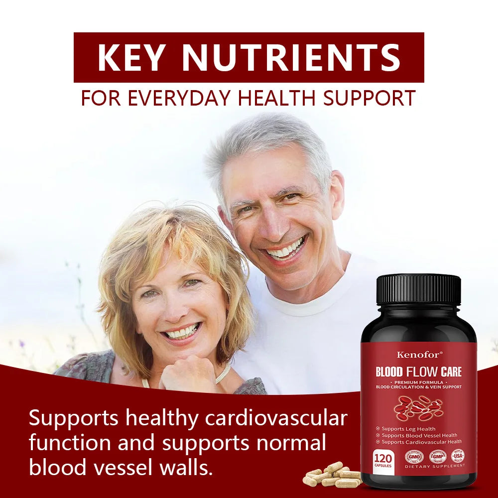 Circulatory Support Capsules – Niacin, Hawthorn & Ginger Herbal Supplement Qst
