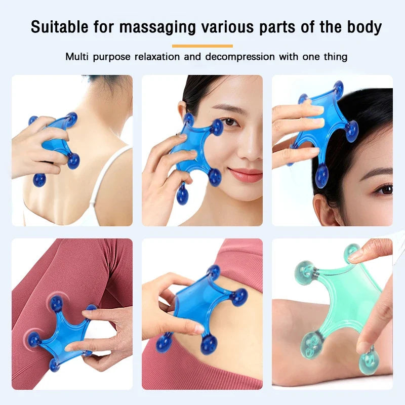 Handheld 5-Ball Acupressure Massager | Ergonomic Relaxation Tool Acupressure Massager Qme