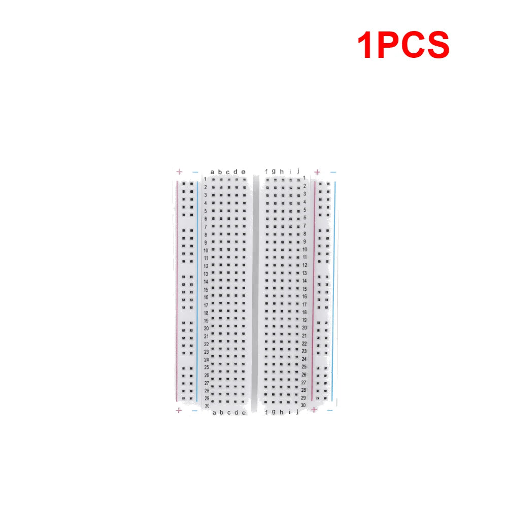 Solderless Mini Breadboard 400 Tie Points – Spliceable PCB Board Solderless Breadboard Qme 1PCS