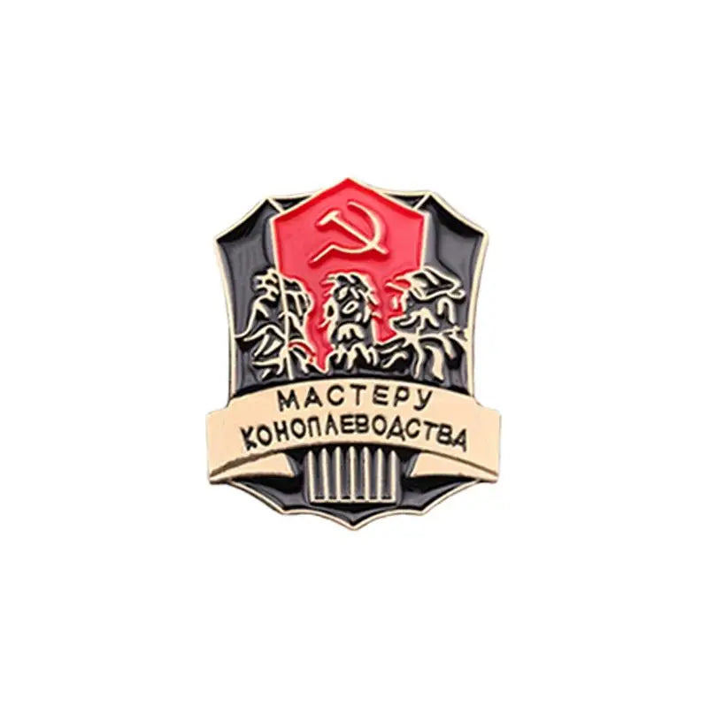 Russian Flag Enamel Lapel Pin – Victory Day Ribbon Badge Enamel Lapel Pin Qme A2