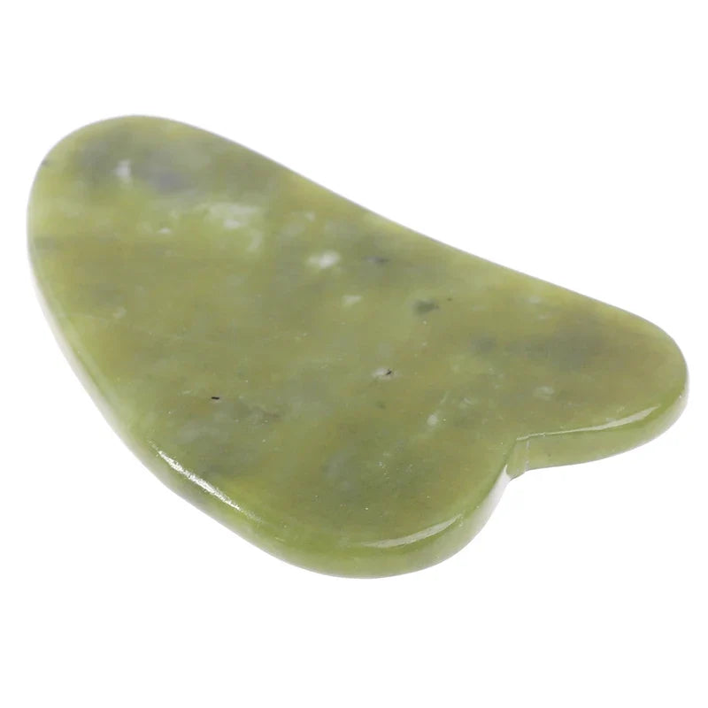 Gua Sha Green Jade Quartz Crystal Body Massage Board Gua Sha Massage Board Qme