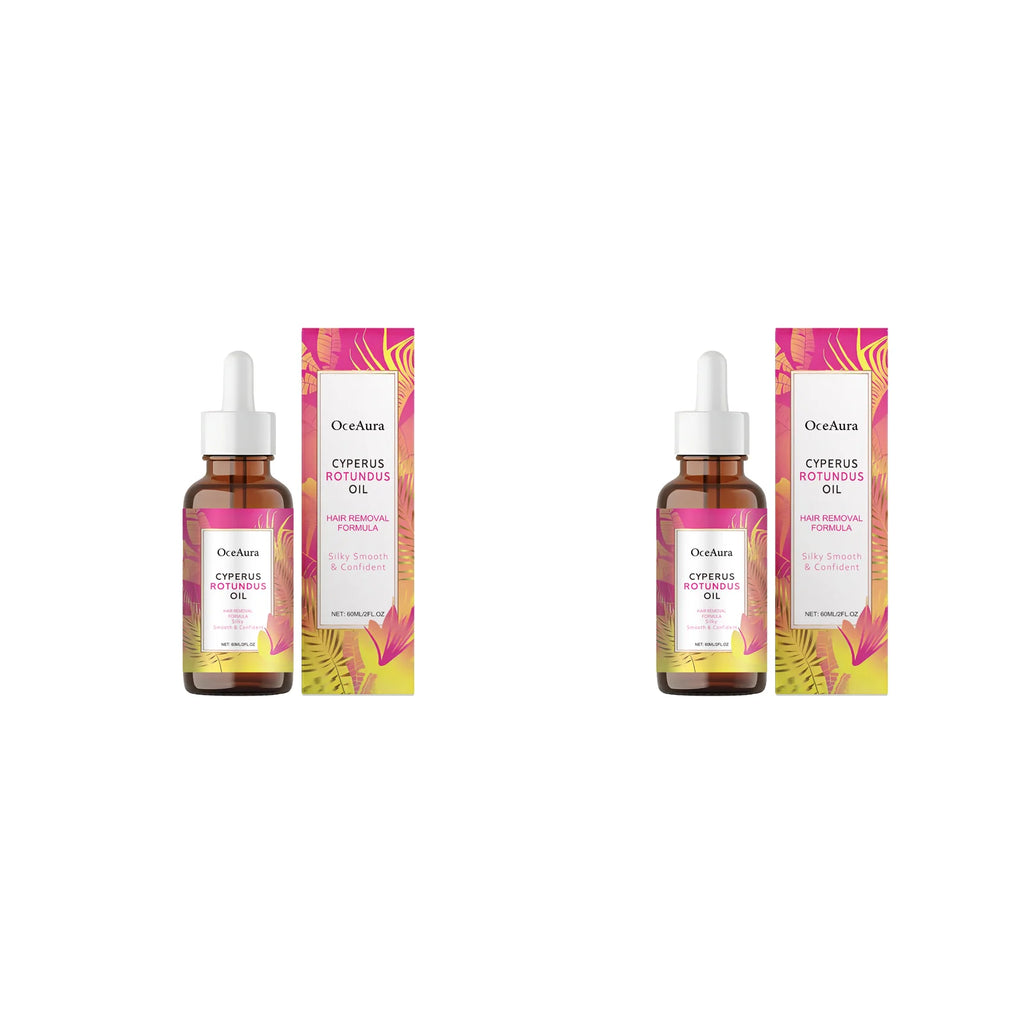 OceAura Cyperus Rotundus Hair Removal Body Oil 60ml Hair Removal Body Oil Qst 2pcs