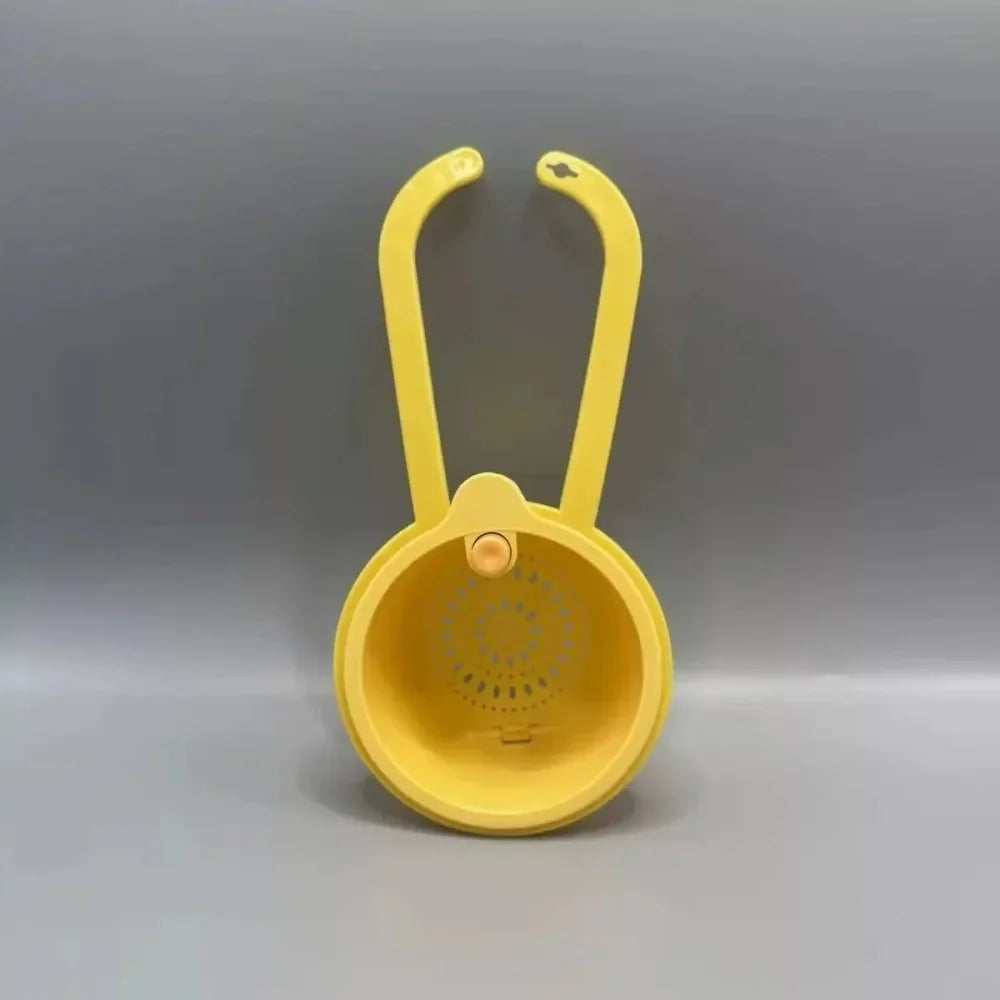 Kitchen Press-Type Drain Basket Food Strainer Sink Organizer Sink Drain Strainer Qme YELLOW