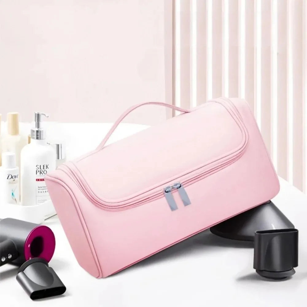 Waterproof Hair Dryer Travel Case with Hideable Hook | Large Hair Tool Travel Bag Qme