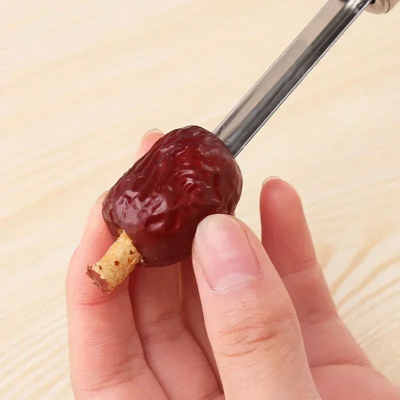 Stainless Steel Apple & Pear Corer – Fruit Seed Remover Fruit Corer Tool Qme