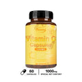 Xemenry Vitamin C 1000mg Capsules – Immune & Skin Support Vitamin Supplement Qst 60 Capsules
