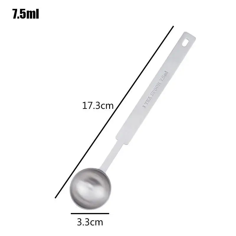 304 Stainless Steel Long Handle Measuring Spoons – 1 or 4 Pack Measuring Spoons Qst E