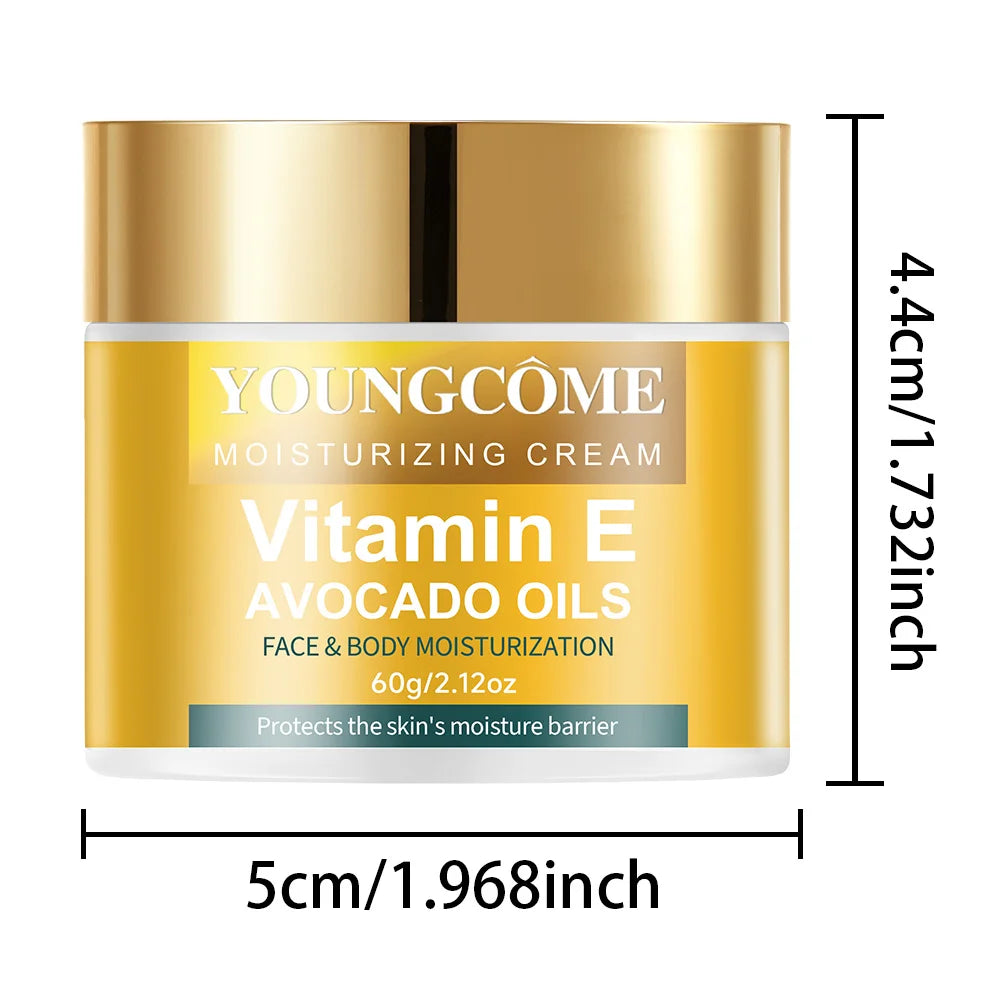 YOUNGCOME Vitamin E Cream – Firming, Brightening & Moisturizing Face Moisturizing Cream Qst 60G