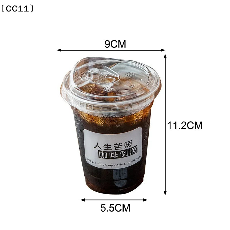 Disposable Transparent Cup Lids – Coffee, Milk Tea & Smoothies Disposable Cup Lids Qme