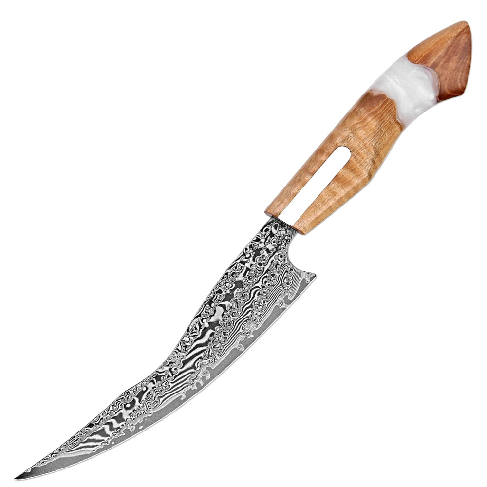 Xituo Damascus Steel Kitchen Knife Set – 1-5 Piece Chef Set Kitchen Knife Set Qst Boning Knife
