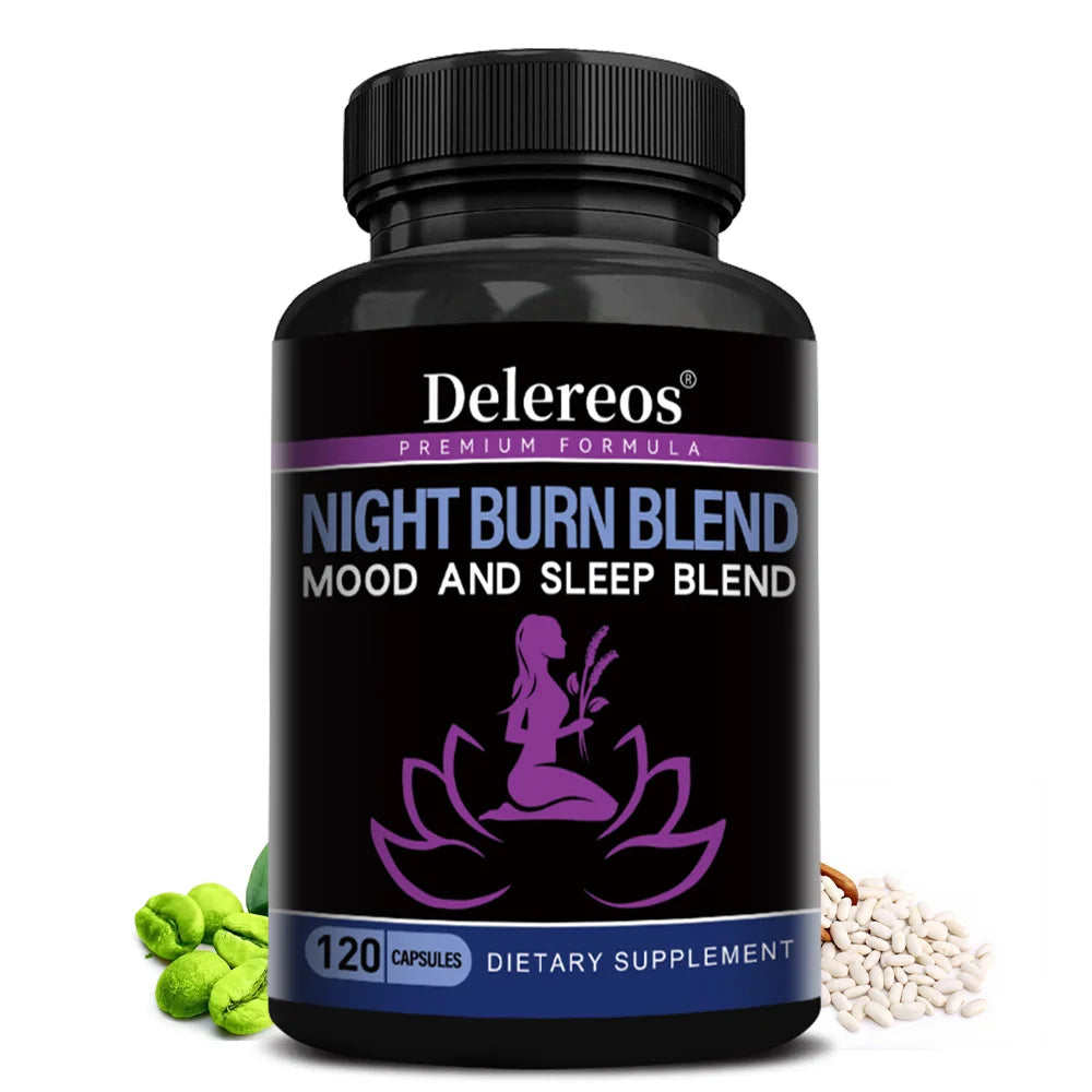 STRESSXCEL Nighttime Weight Management Capsules | White Kidney Bean Weight Management Supplement Qst