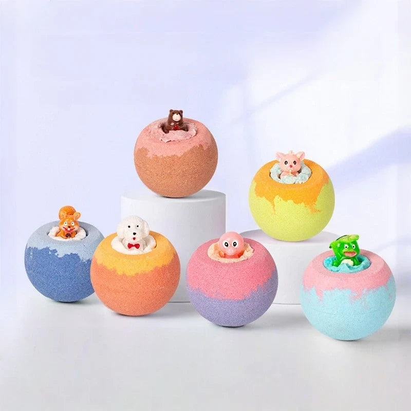 Mermaid Bath Bomb with Surprise Toy Inside | 100g Sea Salt Kids Bath Bomb Qme