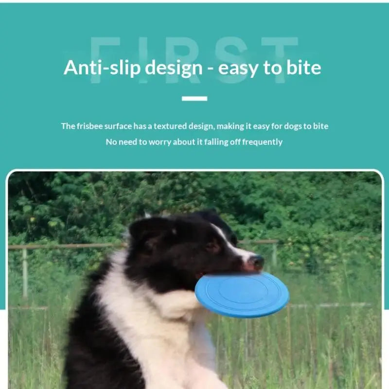 Interactive Silicone Flying Disc Toy for Dogs & Cats Pet Flying Disc Toy Qme
