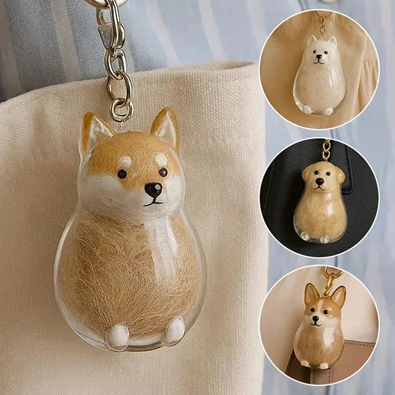 Clear Dog Fur Keepsake Container DIY Pendant | Pet Lovers Gift Pet Fur Keepsake Pendant Qme