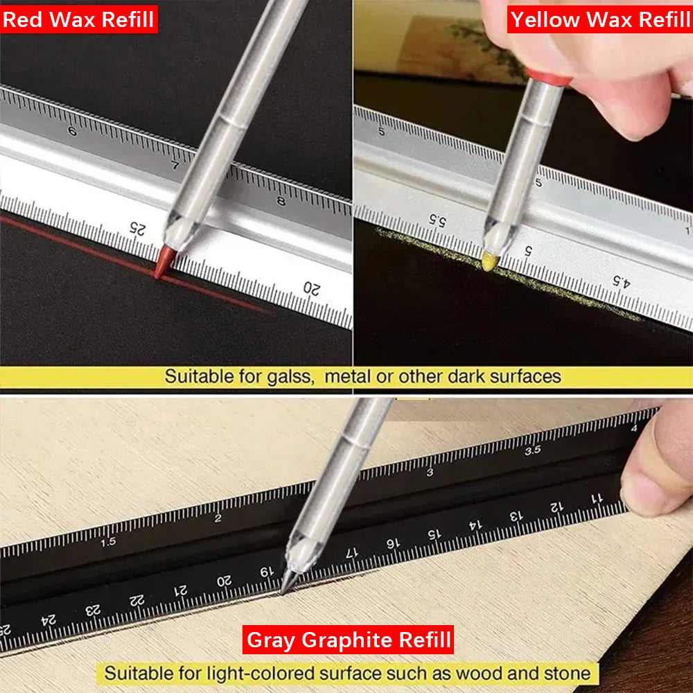 Carpenter Mechanical Pencil Built-In Sharpener 2.8mm Refillable Carpenter Mechanical Pencil Qme