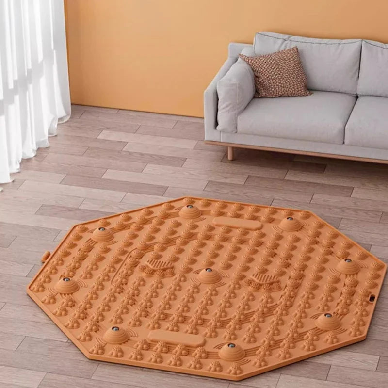 Round Acupressure Foot Board – TCM Jogging Massage Mat Acupressure Foot Board Qme