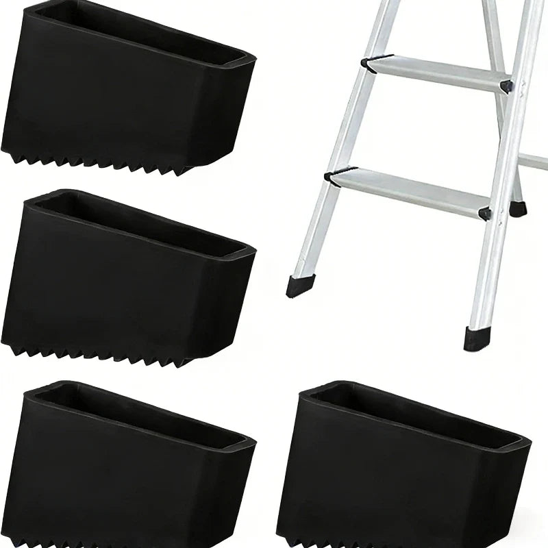 2-Step Ladder Rubber Foot Covers – Non-Slip Leg Pads 2 Pack Ladder Foot Covers Qme