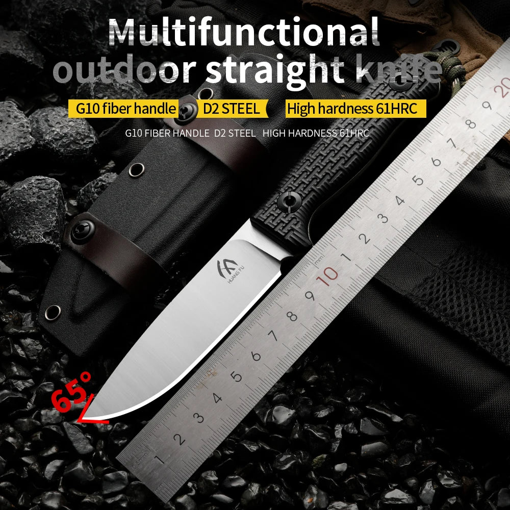 Stainless Steel Fixed Blade Outdoor Survival Knife Fixed Blade Knife Qst