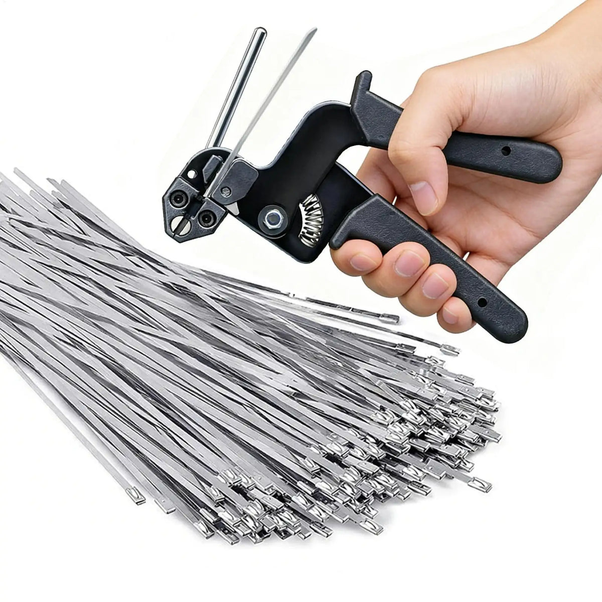 100-Pack Heavy Duty Stainless Steel Metal Zip Ties Self-Locking Metal Cable Ties Qme China Mainland