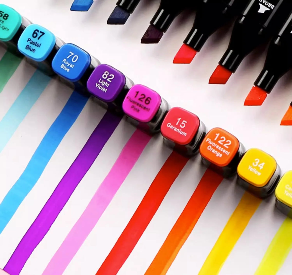 Alcohol-Based Dual Tip Art Markers – 12 Pcs Sketching Set Art Marker Set Qme