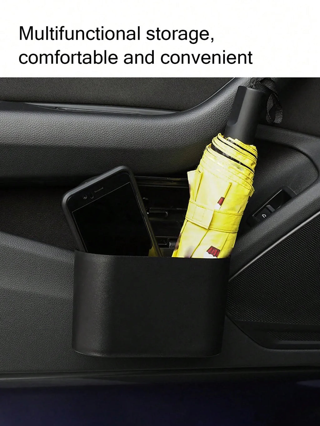 Car Trash Can with Lid – Door-Side Hanging Mini Storage Box Car Trash Can Qme